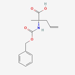 molecular formula C14H17NO4 B13400915 (S)-2-(benzyloxycarbonylamino)-2-methylpent-4-enoic acid 