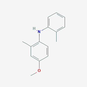 molecular formula C15H17NO B13400916 4-Methoxy-2-methyl-N-(2-methylphenyl)aniline CAS No. 100925-29-9