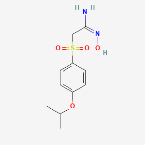 N-Hydroxy-2-((4-isopropoxyphenyl)sulfonyl)acetimidamide