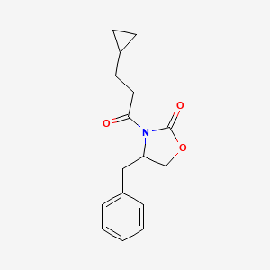 molecular formula C16H19NO3 B13400978 4-Benzyl-3-(3-cyclopropylpropanoyl)-1,3-oxazolidin-2-one 