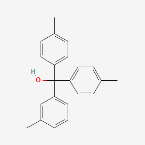 molecular formula C22H22O B13400989 4,4'-Dimethyl-3''-methyltrityl alcohol 