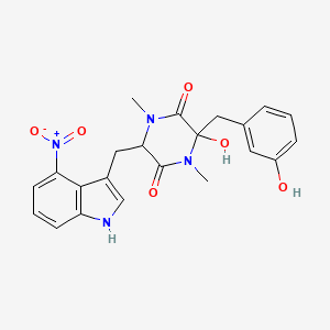 molecular formula C22H22N4O6 B13401029 Phytotoxin 1 (Streptomyces scabies) 