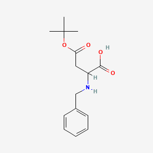 molecular formula C15H21NO4 B13401052 (R)-2-(benzylamino)-4-(tert-butoxy)-4-oxobutanoic acid 