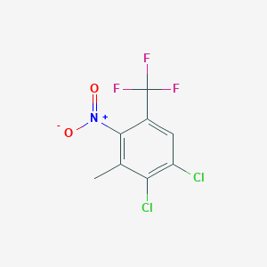 1,2-Dichloro-3-methyl-4-nitro-5-(trifluoromethyl)benzene