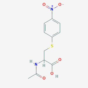 2-Acetamido-3-(4-nitrophenyl)sulfanylpropanoic acid