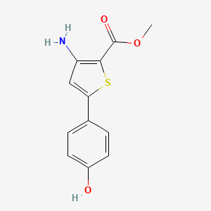 3-Amino-5-(4-hydroxyphenyl)thiophene-2-carboxylic acid methyl ester