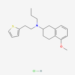 racemic 5-methoxy-2-[N-n-propyl-N-2-(2-thienyl)ethylamino]tetralin hydrochloride