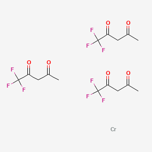 molecular formula C15H15CrF9O6 B13401250 chromium;1,1,1-trifluoropentane-2,4-dione 