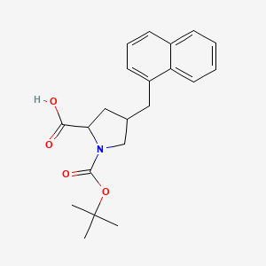 (2S,4R)-1-[(tert-butoxy)carbonyl]-4-[(naphthalen-1-yl)methyl]pyrrolidine-2-carboxylic acid