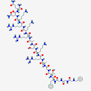 molecular formula C82H138N32O21 B13401261 Gggftgarks arkrknq 