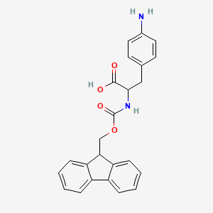 3-(4-aminophenyl)-2-(9H-fluoren-9-ylmethoxycarbonylamino)propanoic acid