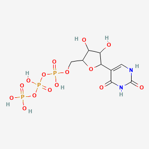 [[5-(2,4-dioxo-1H-pyrimidin-5-yl)-3,4-dihydroxyoxolan-2-yl]methoxy-hydroxyphosphoryl] phosphono hydrogen phosphate