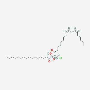 molecular formula C37H67ClO4 B13401271 (27Z,30Z)-18-[chloro(dideuterio)methyl]-18-deuterio-17,17-dideuteriooxyhexatriaconta-27,30-diene-16,19-dione 