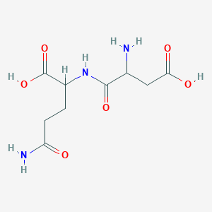 molecular formula C9H15N3O6 B13401279 Aspartylglutamine 