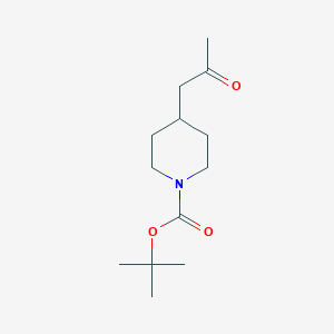 molecular formula C13H23NO3 B1340143 叔丁基4-(2-氧代丙基)哌啶-1-甲酸酯 CAS No. 206989-54-0