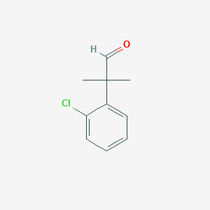 molecular formula C10H11ClO B1340147 2-(2-氯苯基)-2-甲基丙醛 CAS No. 484001-11-8