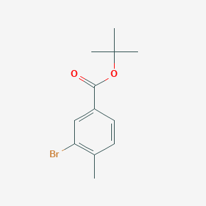 molecular formula C12H15BrO2 B1340166 叔丁基3-溴-4-甲基苯甲酸酯 CAS No. 160952-57-8
