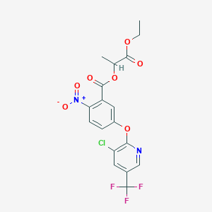 (1-Ethoxy-1-oxopropan-2-yl) 5-[3-chloro-5-(trifluoromethyl)pyridin-2-yl]oxy-2-nitrobenzoate