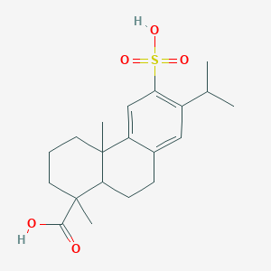 12-Sulfoabieta-8,11,13-trien-18-oic acid