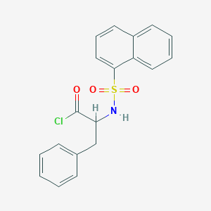 Benzenepropanoyl chloride, I+/--[(1-naphthalenylsulfonyl)amino]-