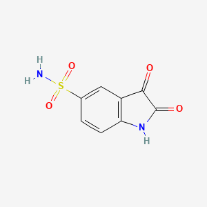 molecular formula C8H6N2O4S B1340222 2,3-二氧代-2,3-二氢-1H-吲哚-5-磺酰胺 CAS No. 3456-82-4