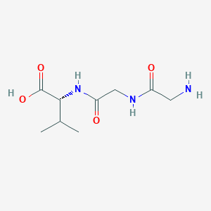 (2R)-2-[[2-[(2-aminoacetyl)amino]acetyl]amino]-3-methylbutanoic acid