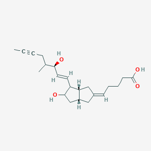 (5Z)-5-[(3aR,6aR)-5-hydroxy-4-[(E,3R)-3-hydroxy-4-methyloct-1-en-6-ynyl]-3,3a,4,5,6,6a-hexahydro-1H-pentalen-2-ylidene]pentanoic acid