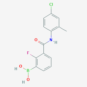 3-(4-Chloro-2-methylphenylcarbamoyl)-2-fluorobenzeneboronic acid