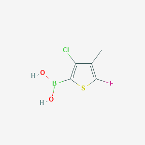 (3-Chloro-5-fluoro-4-methylthiophen-2-yl)boronic acid