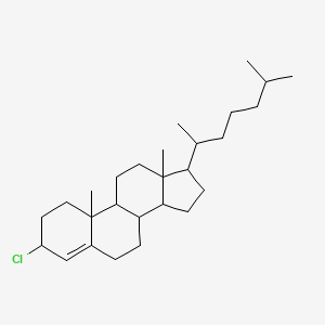 molecular formula C27H45Cl B13402298 3-chloro-10,13-dimethyl-17-(6-methylheptan-2-yl)-2,3,6,7,8,9,11,12,14,15,16,17-dodecahydro-1H-cyclopenta[a]phenanthrene 