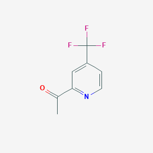 molecular formula C8H6F3NO B134023 1-(4-(三氟甲基)吡啶-2-基)乙酮 CAS No. 145947-94-0