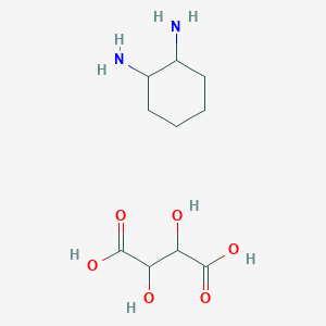 molecular formula C10H20N2O6 B13402323 (1S,2S)-(+)-Cyclohexane-1,2-diamine D-tartrate salt 