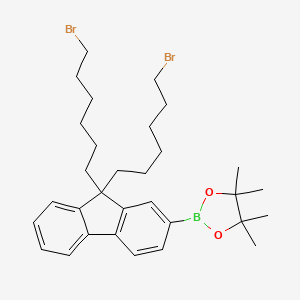 2-(9,9-Bis(6-bromohexyl)-9H-fluoren-2-yl)-4,4,5,5-tetramethyl-1,3,2-dioxaborolane