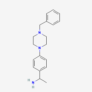 1-[4-(4-Benzyl-piperazin-1-YL)-phenyl]-ethylamine