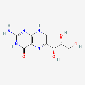 molecular formula C9H13N5O4 B13402495 2-amino-6-((1R,2R)-1,2,3-trihydroxypropyl)-7,8-dihydropteridin-4(3H)-one CAS No. 1218-99-1