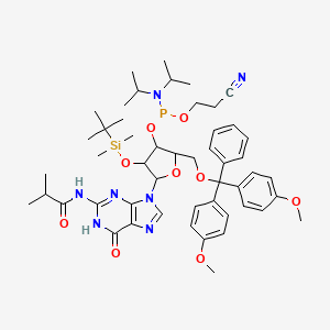 5'-O-(4,4-Dimethoxytrityl)-2'-O-[(tert-butyl)dimethylsilyl]-N-isobutyrylguanosine-3'-(2-cyanoethyl-N,N-diisopropyl)phosphoramidite