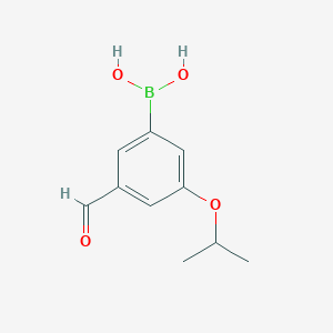 molecular formula C10H13BO4 B1340251 3-Formyl-5-isopropoxyphenylboronic acid CAS No. 871125-79-0