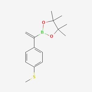 4,4,5,5-Tetramethyl-2-(1-(4-(methylthio)phenyl)vinyl)-1,3,2-dioxaborolane