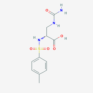 beta-Ureido-D-alpha-tosylaminopropionic Acid