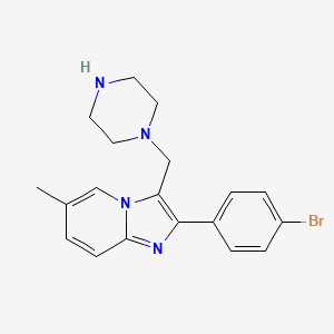 2-(4-Bromo-phenyl)-6-methyl-3-piperazin-1-ylmethyl-imidazo[1,2-A]pyridine