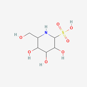 3,4,5-Trihydroxy-6-(hydroxymethyl)piperidine-2-sulfonic acid