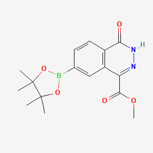 molecular formula C16H19BN2O5 B13402579 Methyl 4-oxo-7-(4,4,5,5-tetramethyl-1,3,2-dioxaborolan-2-yl)-3,4-dihydrophthalazine-1-carboxylate 