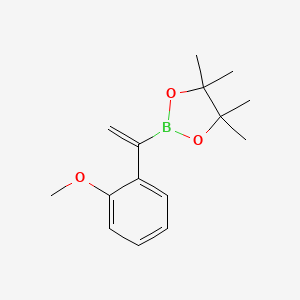 molecular formula C15H21BO3 B13402602 2-(1-(2-Methoxyphenyl)vinyl)-4,4,5,5-tetramethyl-1,3,2-dioxaborolane 