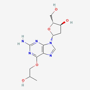 (2R,3S,5R)-5-[2-amino-6-(2-hydroxypropoxy)purin-9-yl]-2-(hydroxymethyl)oxolan-3-ol