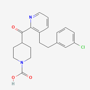 4-(3-(3-Chlorophenethyl)picolinoyl)piperidine-1-carboxylic acid