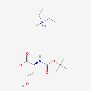 molecular formula C15H32N2O5 B13402902 (2S)-4-hydroxy-2-[(2-methylpropan-2-yl)oxycarbonylamino]butanoate;triethylazanium 