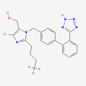 molecular formula C22H23ClN6O B13402927 Losartan-d3 CAS No. 1030936-74-3