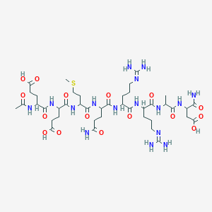 molecular formula C41H70N16O16S B13402978 SNAP-8(Acetyl Glutamyl Heptapeptide-3) 