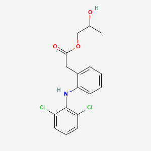 molecular formula C17H17Cl2NO3 B13403026 2-Hydroxypropyl 2-[(2,6-Dichlorophenyl)amino]benzeneacetate 