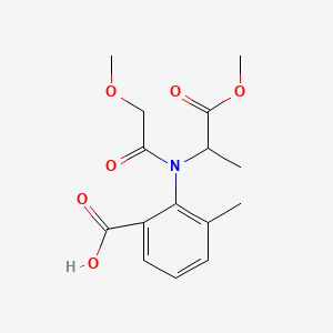 molecular formula C15H19NO6 B13403031 2-[(2-Methoxyacetyl)(2-methoxy-1-methyl-2-oxoethyl)amino]-3-methylbenzoic Acid 